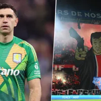 Los hinchas del PSG esperan al Dibu Martínez con quien se encontrarán por Champions League