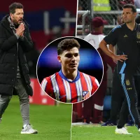 Diego Simeone advirtió a Lionel Scaloni con el estado de Julián Álvarez
