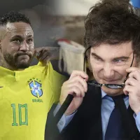 La frase con la que Milei chicaneó a Neymar tras la victoria de Argentina sobre Brasil