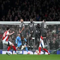 Los dos golazos de tiro libre de Declan Rice en el 3-0 del Arsenal vs Real Madrid en Champions League