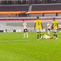 El reto de Enzo Pérez a Miguel Borja en el empate de River ante Barcelona por la Copa Libertadores