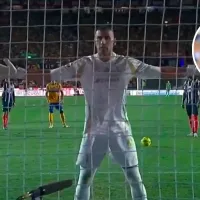 Nahuel Guzmán le dio la espalda a Sergio Ramos en el penal durante el clásico entre Tigres y Monterrey