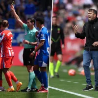 Eduardo Coudet sobre la expulsión de Julián Álvarez: ”Las jugadas de VAR no nos están favoreciendo”