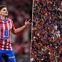 Hinchas del Barcelona pidieron por Julián Alvarez en la previa del partido con Real Madrid