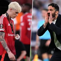 Relación rota: Ruben Amorim, DT del Manchester United, le respondió a Alejandro Garnacho tras la derrota en la Final de la Europa League