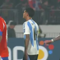 El fuerte cruce entre Rodrigo De Paul y Arturo Vidal al terminar el primer tiempo de Chile vs. Argentina