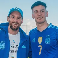 Tras su debut con la Selección Argentina, Franco Mastantuono describió a Lionel Messi en tres palabras