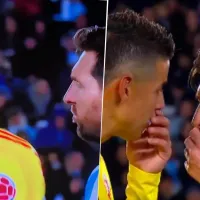 Tenso cruce entre Lionel Messi y James Rodríguez en el Argentina vs. Colombia
