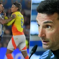 La reacción de Lionel Scaloni al duelo de Richard Ríos con Nicolás Otamendi
