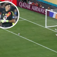 La reacción del Dibu Martínez al gol de Ángel Di María a Boca en el Mundial de Clubes 2025