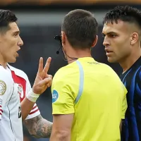 Lautaro Martínez se enojó con Martínez Quarta por una patada y lo fue a buscar en pleno River-Inter