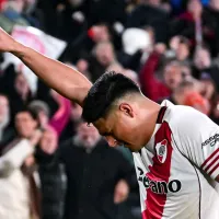 Maxi Salas debutó con gol en River y lo festejó como el histórico Matador