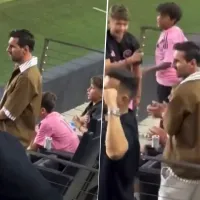 La reacción de Lionel Messi al penal de Luis Suárez en el Inter Miami vs. Pumas por la Leagues Cup