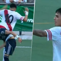 Patada descomunal y gestos a la tribuna: un juvenil de River y una jornada para el olvido ante Real Madrid