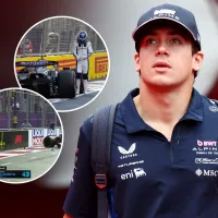 Idéntico: Franco Colapinto se accidentó en Bakú en el mismo lugar que en 2024 con Williams