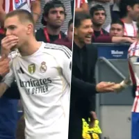 Revelan qué se dijeron Diego Simeone y Franco Mastantuono en su discusión en el Derbi Madrileño