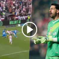 Augusto Batalla, figura vs. Real Madrid, le tapó un remate imposible a Vinícius