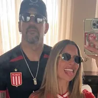 Verón, presente entre los hinchas de Estudiantes en la final ante Racing