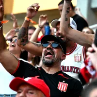 Verón, presente entre los hinchas de Estudiantes en la final ante Racing