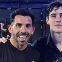 Cumbre Xeneize: el particular encuentro entre Franco Colapinto y Carlos Tevez en un partido de pádel