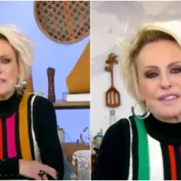 Ana Maria Braga reencontra ex-funcionário, cumprimenta rapaz com um selinho e web reage