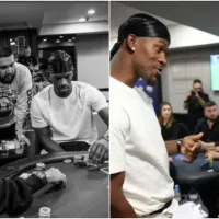 Neymar e Jimmy Butler jogaram poker em São Paulo