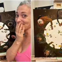 Cena de poker marcante em Star Trek vira quadro nas mãos de fã; confira