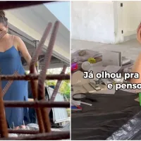 Paolla Oliveira compartilha vídeo mostrando perrengues de obra em sua mansão