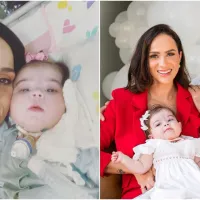 Um ano após nascimento de Maria Guilhermina, Letícia Cazarré relembra dificuldades ao lado da filha na UTI: “Praticamente paralisada”