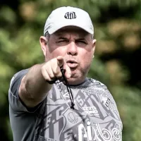 Marcelo Fernandes \'BOTA PRA QUEBRAR\' no CT em atitude enérgica no Santos