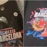 Camisetas personalizadas do João Sydens que relembram o EPT Barcelona