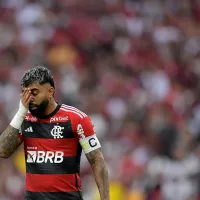 Gabi 'sofre' na mão de ídolo do Flamengo pela 1ª vez