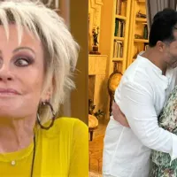 Ana Maria Braga troca beijo digno de cinema com namorado Fábio Arruda