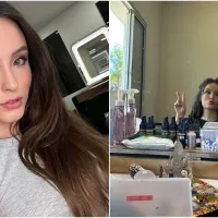 Larissa Manoela explica ausência das redes: “Ou estou no set ou dentro de um elevador”