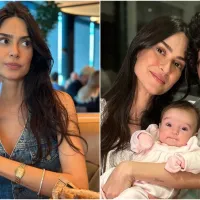 Thaila Ayala celebra alta de filha após bebê ser internada em CTI para tratar pneumonia