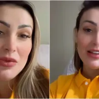 Andressa Urach fica em choque com o valor de sua conta de água