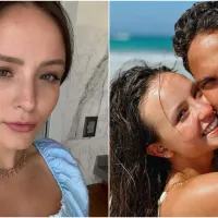 Larissa Manoela surge vestida de noiva e André Luiz Frambach se derrete: “Coração acelerou”