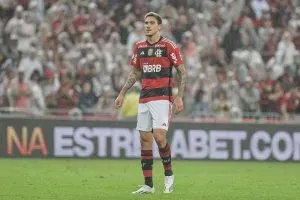Pedro em jogo do primeiro turno contra o São Paulo. Foto: Thiago Ribeiro/AGIF