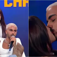 Fora de A Fazenda 15, Yuri Meirelles é surpreendido por Nathália Valente com direito a beijo ao vivo  