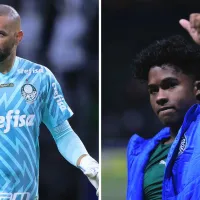 Weverton faz elogio aos pais de Endrick na despedida do atacante do Palmeiras
