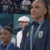 'Ela é uma rainha'; Simone Biles explica reverência a Rebeca Andrade após ouro nas Olimpíadas de Paris