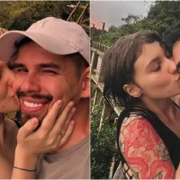 Isabel Veloso celebra ao recriar foto ao lado do marido