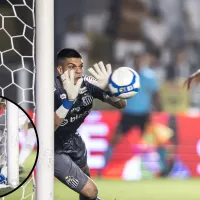 Câmeras flagram lance polêmico em possível gol no empate entre Santos x Novorizontino