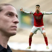 Filipe Luís fica feliz com Jorginho perto do Flamengo