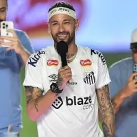 Neymar não contém empolgação após vitória em Santos X São Paulo e elogia Guilherme: “Craque”