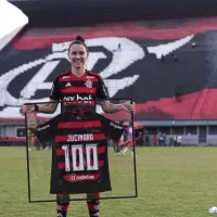 Jucinara alcança marca de 100 jogos com a camisa do Flamengo