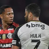 Hulk reclama de Wallace Yan para Filipe Luís após apito final no Maracanã