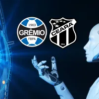 Inteligência artificial revela previsão para Grêmio x Ceará pelo Brasileirão com jogo de 3 gols