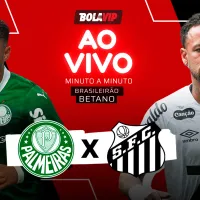 Palmeiras x Santos AO VIVO – 1 x 0 – Vitor Roque abre o placar pelo Brasileirão Betano