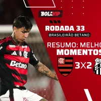 Flamengo vence Santos por 3 a 2 em jogo elétrico pelo Brasileirão Betano
